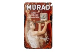 Early Murad Cigarettes Porcelain Flange Sign 