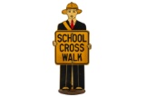 School Cross Walk Wooden Sign 