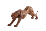 Leather Covered Paper Mache Cheetah 
