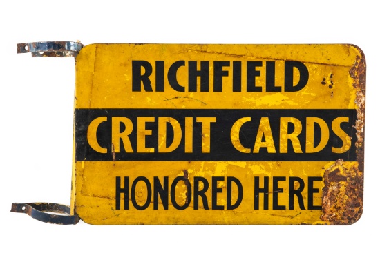 Richfield Credit Cards Honored Here Tin Sign