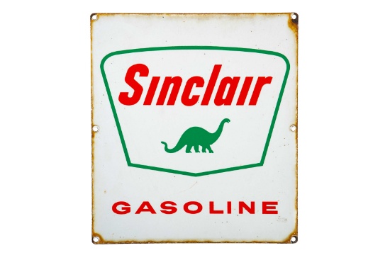 Sinclair Gasoline Porcelain Gas Pump Sign