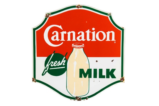 Carnation Milk Porcelain Sign