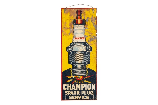Champion Spark Plug Service Tin Sign