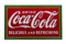 Coca Cola Delicious And Refreshing Porcelain Sign