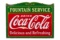 Coca Cola Fountain Service Porcelain Sign