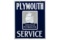 Chrysler Plymouth Service Porcelain Hanging Sign