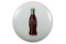 White Coca Cola Porcelain Button With Bottle