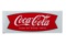 Coca Cola Fishtail Porcelain Sled Sign