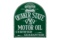 Quaker State Motor Oil Tombstone Porcelain Sign