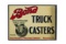 Bond Truck Casters Tin Flange Sign