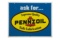 Pennzoil Safe Lubrication Tin Sign