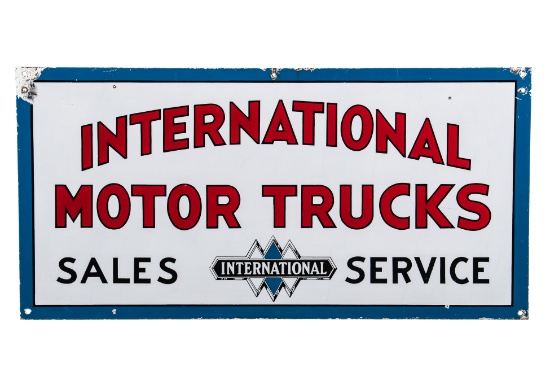International Motor Trucks Porcelain Sign