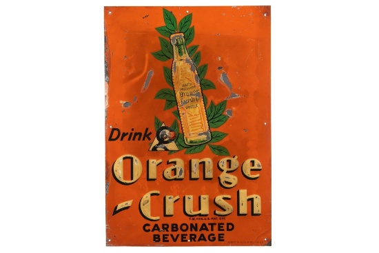 Early Orange Crush Tin Sign
