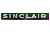 Sinclair Horizontal Porcelain Sign Large 2-piece