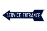 Chevrolet Service Entrance Porcelain Arrow Sign