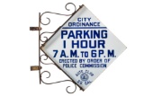 California 1 Hour Parking Sign On Bracket