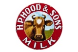 H.P. Hood & Sons Milk Porcelain Sign
