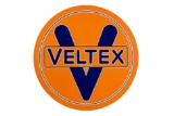 Veltex Gas Station Porcelain Pole Sign