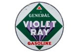 General Violet Ray Gasoline Porcelain Sign