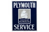 Chrysler Plymouth Service Porcelain Hanging Sign