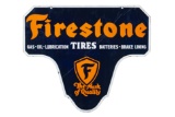Firestone Keyhole Porcelain Curb Sign