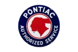 Pontiac Authorized Service Porcelain Sign