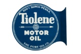 Tiolene Motor Oil Tin Flange Sign
