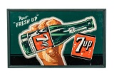 7up Your Fresh Up Tin Sign In Wooden Frame