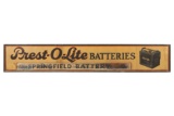 Early Prest-o-lite Batteries Horizontal Tin Sign