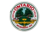 City Of Ontario California Porcelain Sign