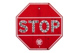 Auto Culb Of So. Cal. Porcelain Stop Sign