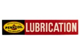 Pennzoil Lubrication Horizontal Tin Sign