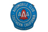 Aaa Auto. Club Of So. Cal. Porcelain Sign
