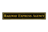 Railway Express Agency Horizontal Porcelain Sign