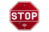 Stop Porcelain Sign