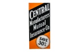 Central Manufacturers Insurance Porcelain Sign