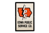 Iowa Public Service Co. Porcelain Sign