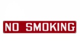 No Smoking Tin Sign