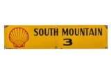 Shell South Mountain Oil Well Porcelain Sign