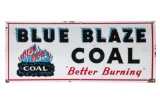 Blue Blaze Coal Porcelain Sign