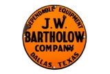 J.W. Bartholow Dependable Equipment Porcelain Sign