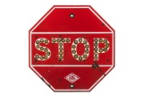 Reflective Porcelain Stop Sign