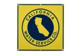 California Water Service Co. Porcelain Sign