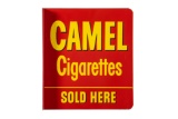 Camel Cigarettes Sold Here Tin Flange Sign