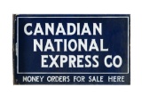 Canadian National Express Porcelain Flange Sign