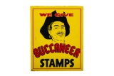Buccaneer Stamps Tin Sign