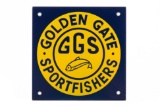 California Golden Gate Sportfishers Porcelain Sign