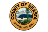 Rare California County Of Shasta Porcelain Sign