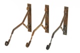 Lot Of 3 Metal Brackets For Mobiloil Hanging Signs