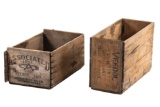 Lot Of 2 Associated Wooden Crates